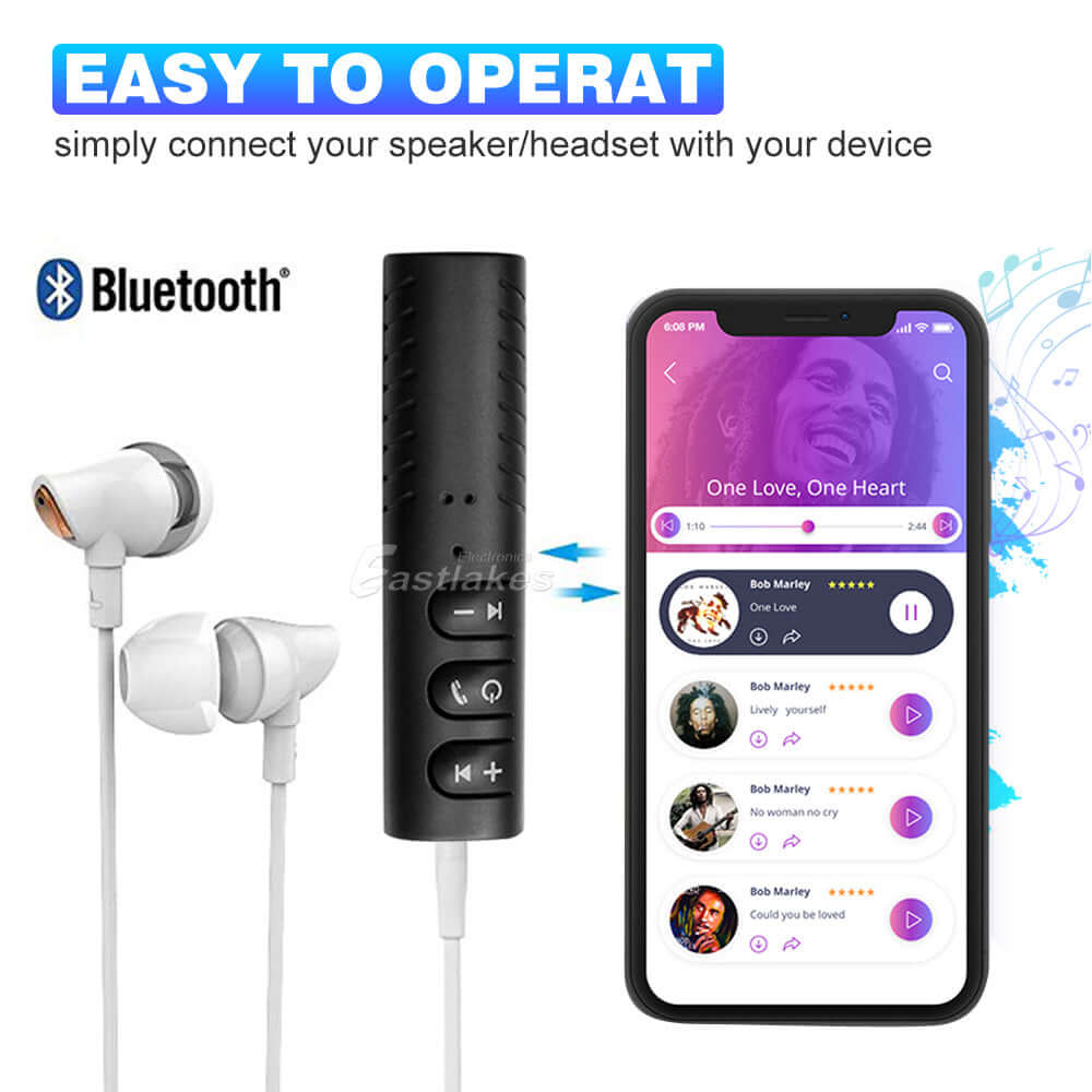 3.5mm Bluetooth Audio Receiver Adapter - Eastlakes Electronics